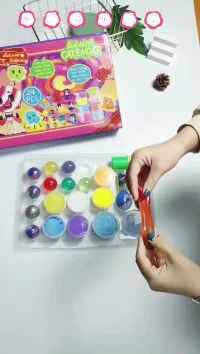 Bulk Clay Tie Dye Galaxy Slime Making Kit Machine Activator Products Jelly Charms Soft Slime for Children