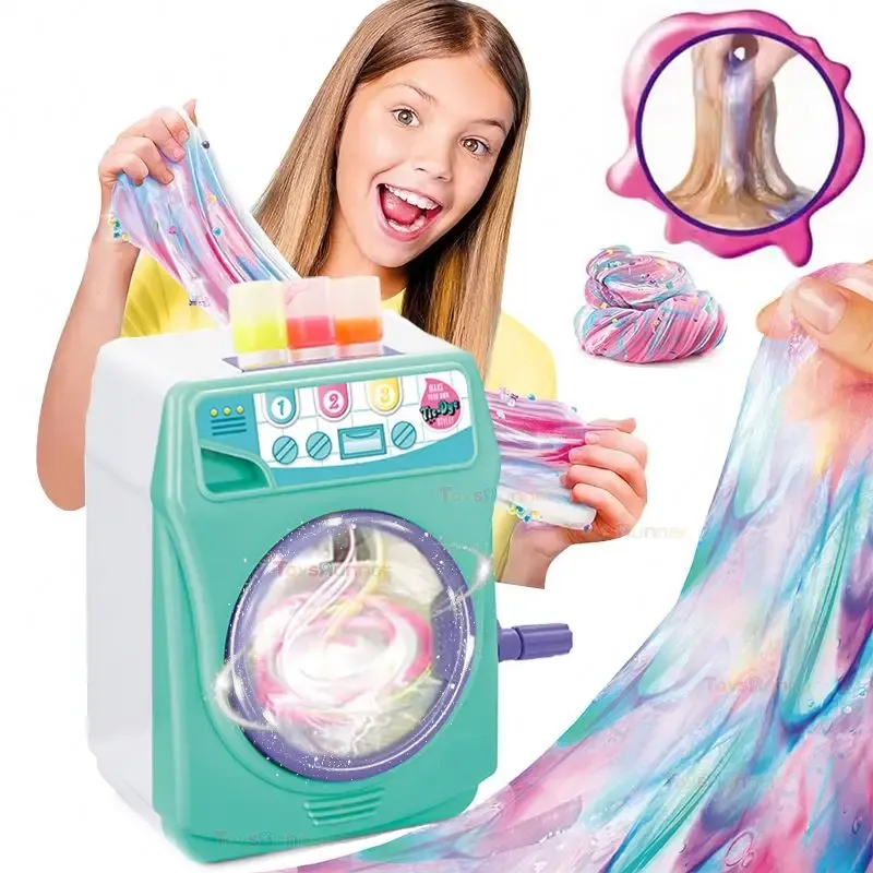 Bulk Clay Tie Dye Galaxy Slime Making Kit Machine Activator Products Jelly Charms Soft Slime for Children