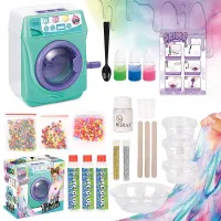Bulk Clay Tie Dye Galaxy Slime Making Kit Machine Activator Products Jelly Charms Soft Slime for Children