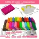 New Hot Sale Soft Slime Clear Colorful Crystal Slime Scented Stress Relief Slime