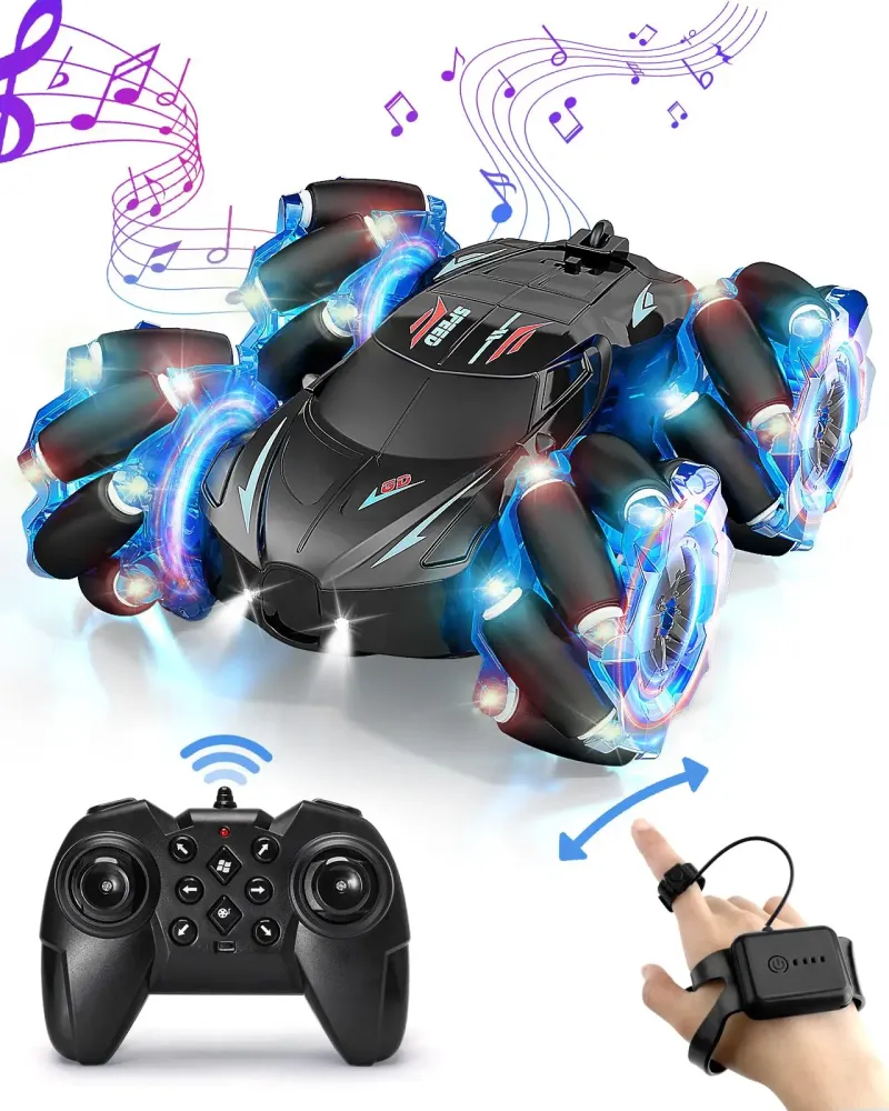 Rc Car 100 Km Speed Drift High Speed and Trucks Petrol Hand Gesture Watch Stunt Rc Car With Remote Control