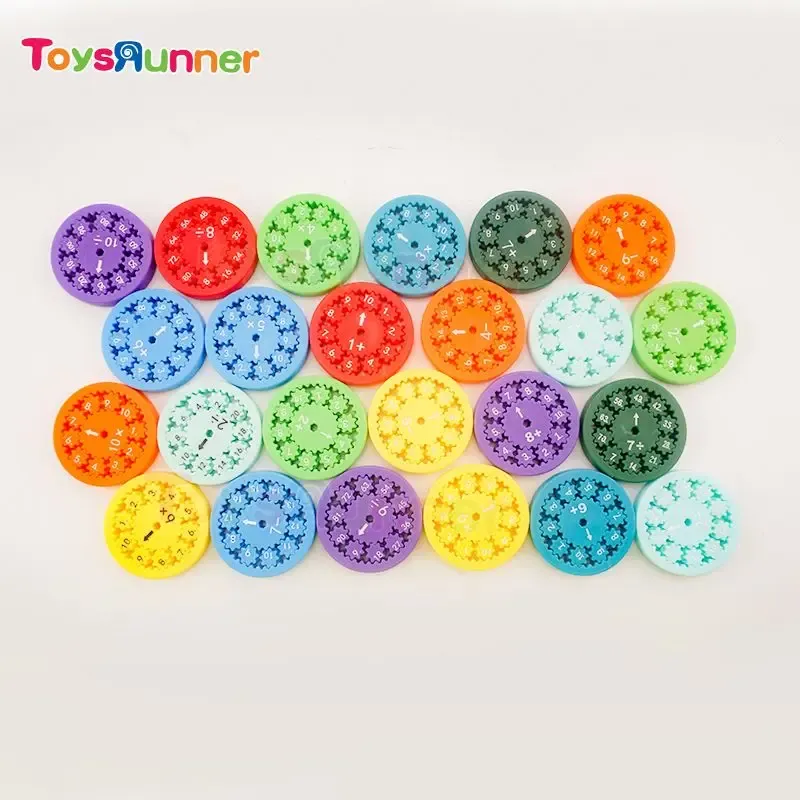 Fidgets Digital Custom Toys Spinner Relief Logo Sensory Stress Hand Add Subtract Multiply Divide Kids Fidget Spinner
