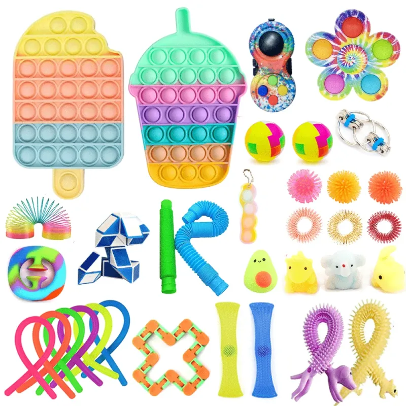 Fast Shipping 0083 New Design Sensory Toys Relieve Autism Occupational Therapy Hot Push Msxfs Toys Sensory