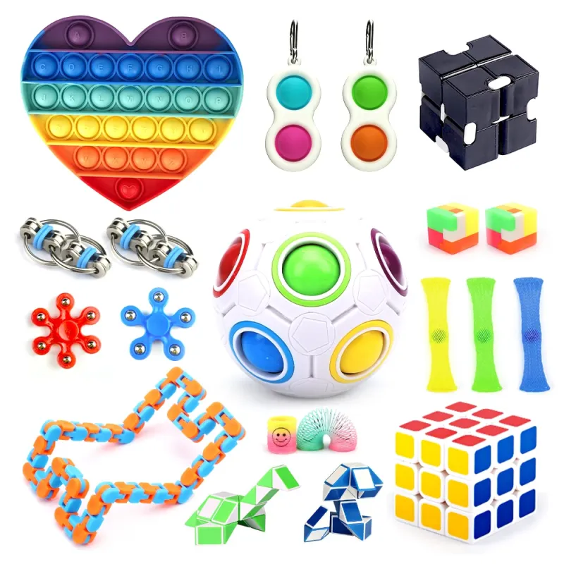 Prompt Delivery 0102 Fluffy Unicorn Stress Ball Boys Fidget Spinner Magnet Balls Cool Rabbit Round Switch Fidget Boys