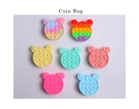 Colorful Simple Piornik Szkolny Push Pop Bubble Custom Gift Bug Glow Fing Tie Dye Push Pop Bubble