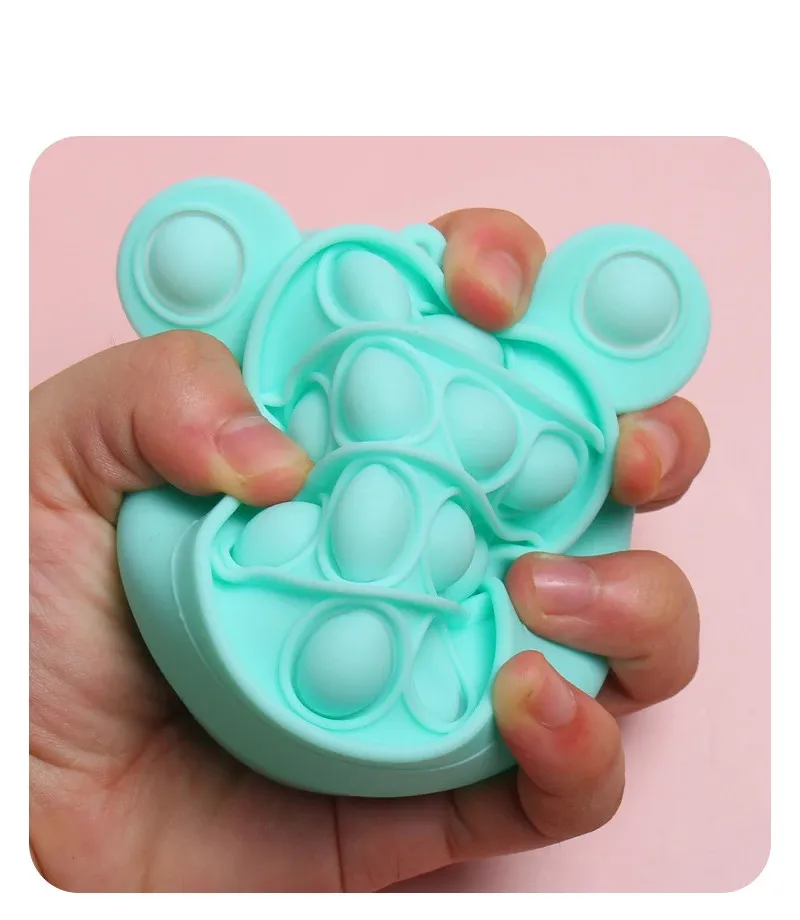 Colorful Simple Piornik Szkolny Push Pop Bubble Custom Gift Bug Glow Fing Tie Dye Push Pop Bubble