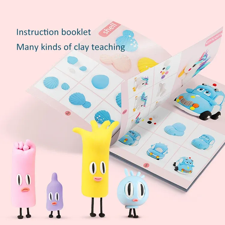 2020 New Educational Kids Toys Colors Modeling Playdough Customized DIY Air Dry Clay Kit