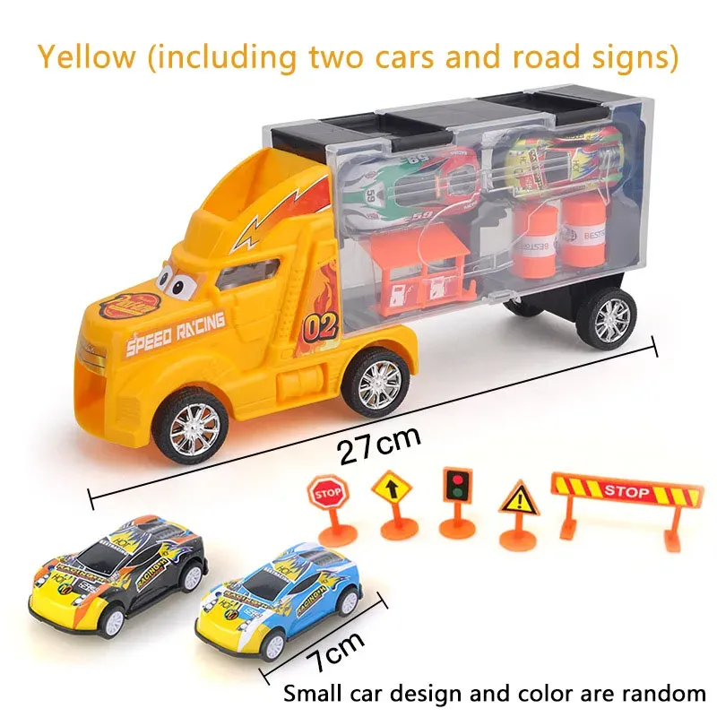 2020 New Educational Baby Toys Diecast Alloy Container Truck Play Cars Models Set for Children
