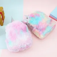 2020 New Kids Toys Rainbow Backpack Colors Laser Girls Fashion Soft Plush Unicorn School Bags