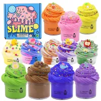 Kids Dough unicorn Charms Playdough Slime Water Set Baby Clay Toys Big Jar Kit Playdough Slime