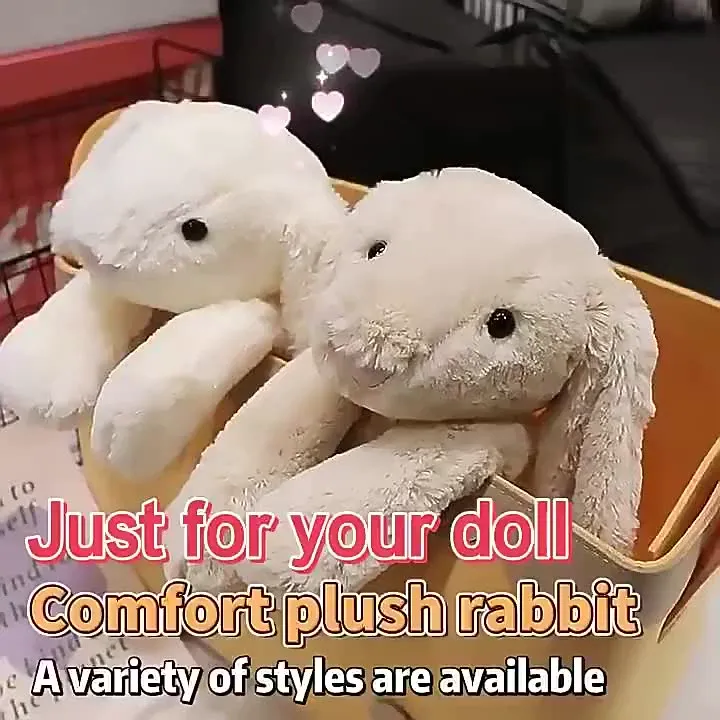 Long Ears Bunny Plush Toys Doll Christmas Catnap Figure Kawaii Plushes Stuffed Animal Toys 10Cm Manufacturer Bunny Plush Toys