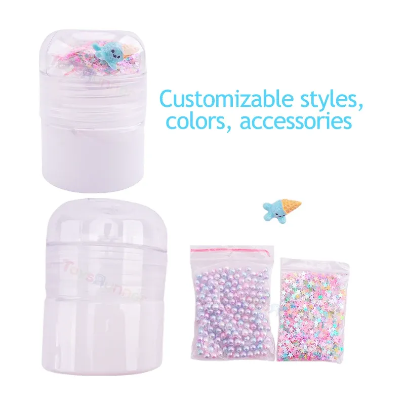 Halloween Fancy Kit De Clay Slime Raw Materials Squishy Maker Glow in the Dark Slime for Children