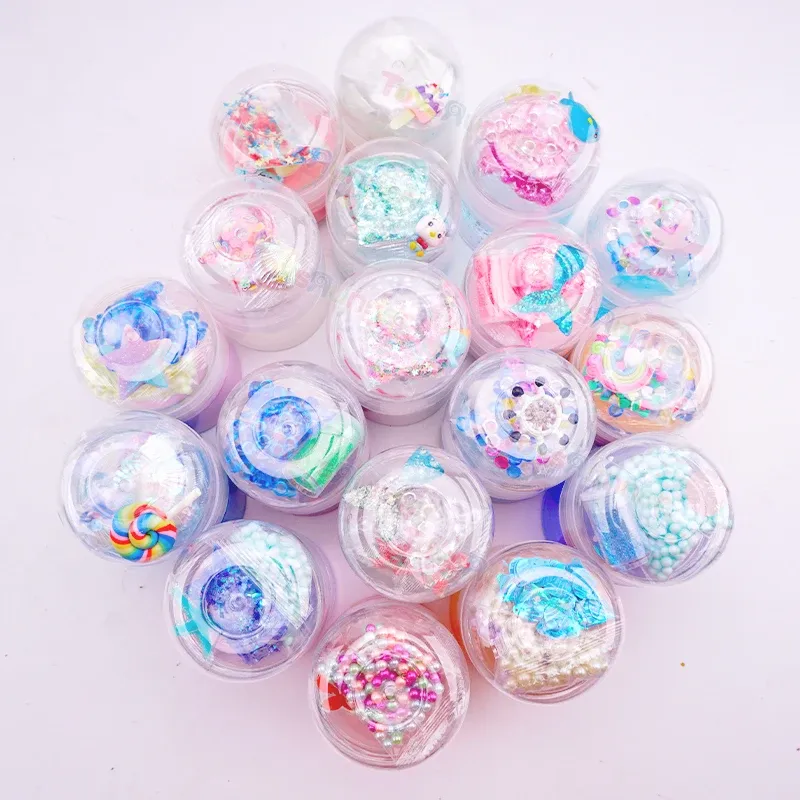 Halloween Fancy Kit De Clay Slime Raw Materials Squishy Maker Glow in the Dark Slime for Children