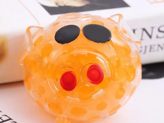 6cm Soft Rubber Squishy Mesh Ball for Anti Stress