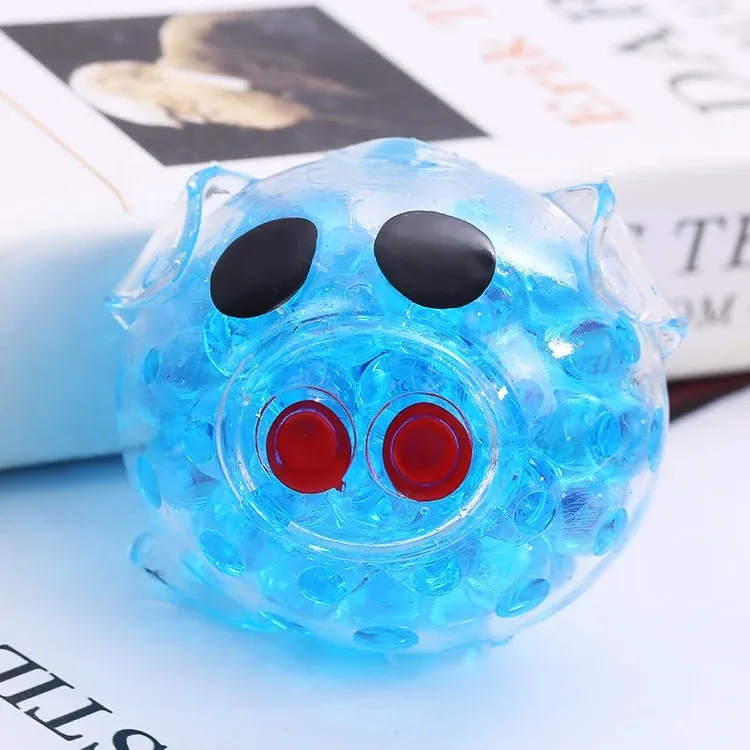 6cm Soft Rubber Squishy Mesh Ball for Anti Stress