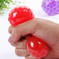 6cm Soft Rubber Squishy Mesh Ball for Anti Stress