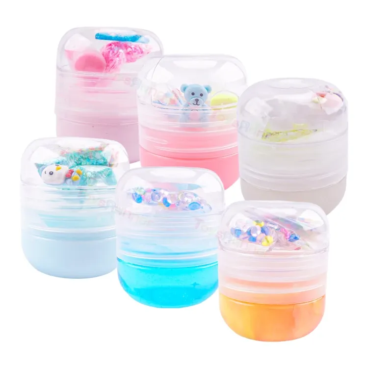 Cheap Price Playdough Clear Fluffy Slime Maker Diy Kit Ice Cream Toy Soft Clay Charm for Slime