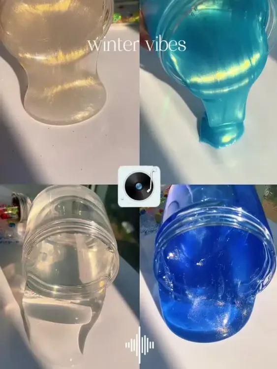 White Big Crystal Mud Clear Slime Bulk Supplies Packs Non Toxic Blue Toy Diy Slime Kit for Kids Wholesale