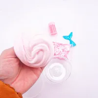 White Big Crystal Mud Clear Slime Bulk Supplies Packs Non Toxic Blue Toy Diy Slime Kit for Kids Wholesale