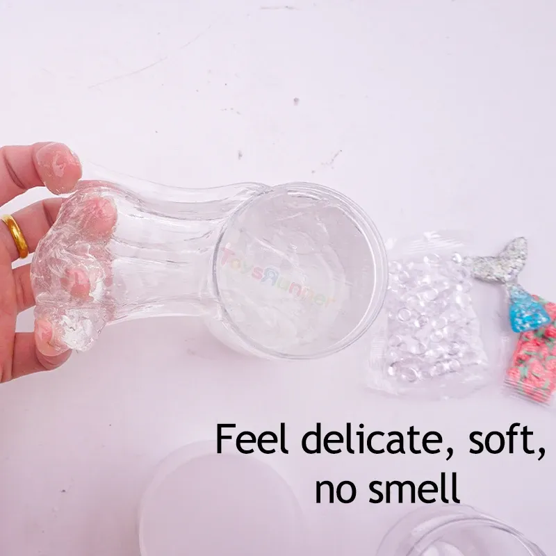 Kinds Kit Squishy Cloud Foam Slime Cleaning in Bulk Manufacturer Good Red Christmas Slime Set for Kids Diy New