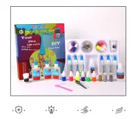 Glow in the Glowing Dark Sticky Diy Make Your Own Glue Activator Slime Making Kit Sale Fun Slime Kit Set