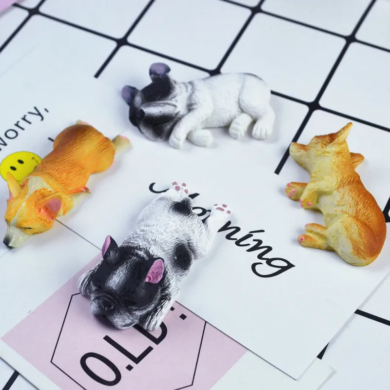 Hot Children Educational Toy Wholesale Galaxy Colorful Dog Resin Slime Decoration Accessories