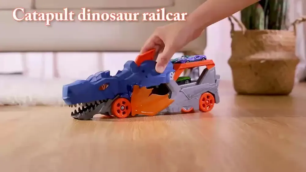 Custom Diecast Model Modern Dinosaur Toys Race Car Small Kid Track Open Door Alloy Friction Wholesale Toy Cars for Dolls