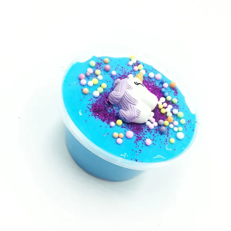 Hot Selling Soft Toy Scented Slime Playdough for Kids Cute Slime unicorn Slime Kit for Girls