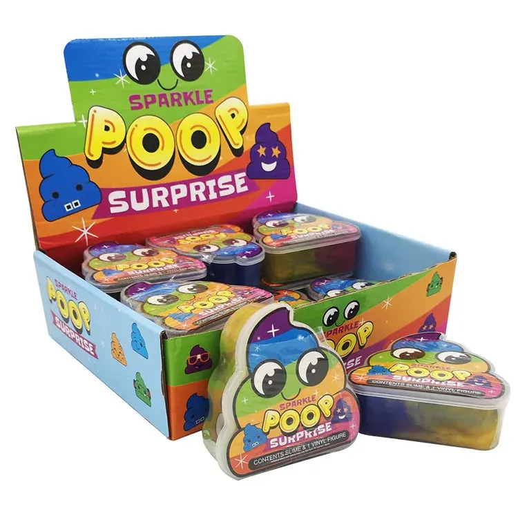2019 Hot Sale Crystal Slime Japan Korea Poop Slime Toys Vinyl Sparkle Slime