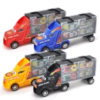 2020 Wholesale Educational Toys Diecast Alloy Container Truck Play Cars Models Set for Kids
