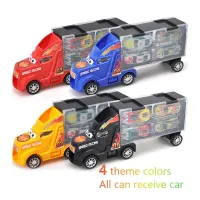 2020 Wholesale Educational Toys Diecast Alloy Container Truck Play Cars Models Set for Kids