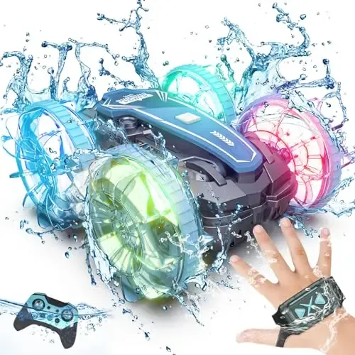 Mini Rc Car Amphibious Atv Vehicle Land Water Hand Controlled Gesture 360 Rotating Fishing Boat Rc Car Amphibious for Sale