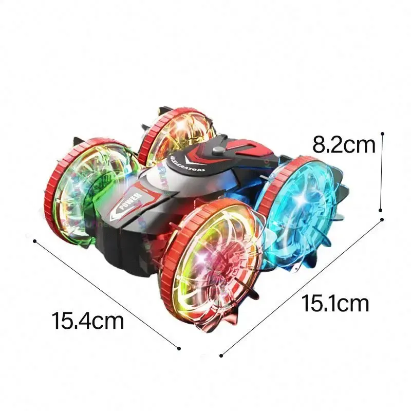 Mini Rc Car Amphibious Atv Vehicle Land Water Hand Controlled Gesture 360 Rotating Fishing Boat Rc Car Amphibious for Sale