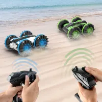 Mini Rc Car Amphibious Atv Vehicle Land Water Hand Controlled Gesture 360 Rotating Fishing Boat Rc Car Amphibious for Sale