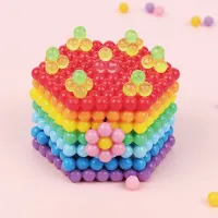 2019 Educational Kid Toys 10 Colors 2400 Pcs DIY Spray Crystal Art Crafts Pullzle Magic Beads