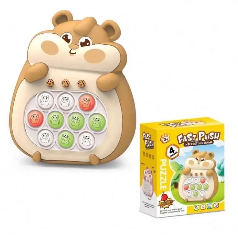 Fast Push Game Popit Kids Toys 2024 Custom Light up Console Generation3 Electronic Pro Sensory Led Toys Popit for Kids