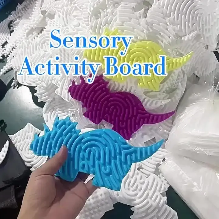 Silicone Folding Sensory Board Busy Activity Toy to Calm Stress Anxiety ADHD Autism-Silent Plastic Fidget Toy for Kids