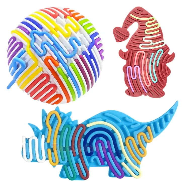 Silicone Folding Sensory Board Busy Activity Toy to Calm Stress Anxiety ADHD Autism-Silent Plastic Fidget Toy for Kids