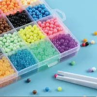 2021 New Educational Kid Toys 24 Colors Magic DIY Spray Crystal Fuse Drop Beads Shape Water Beads
