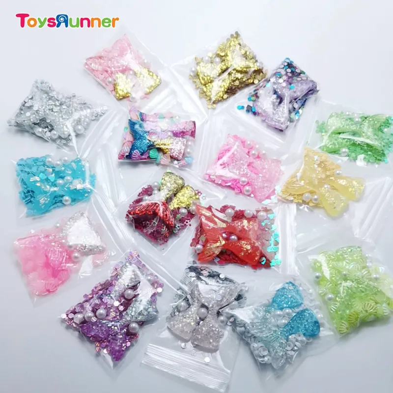 Hot Sale Diy Colorful 2019 Popularity Mermaid Slime Decoration
