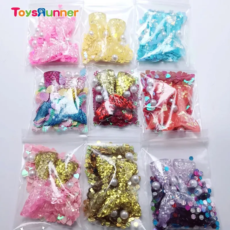 Hot Sale Diy Colorful 2019 Popularity Mermaid Slime Decoration