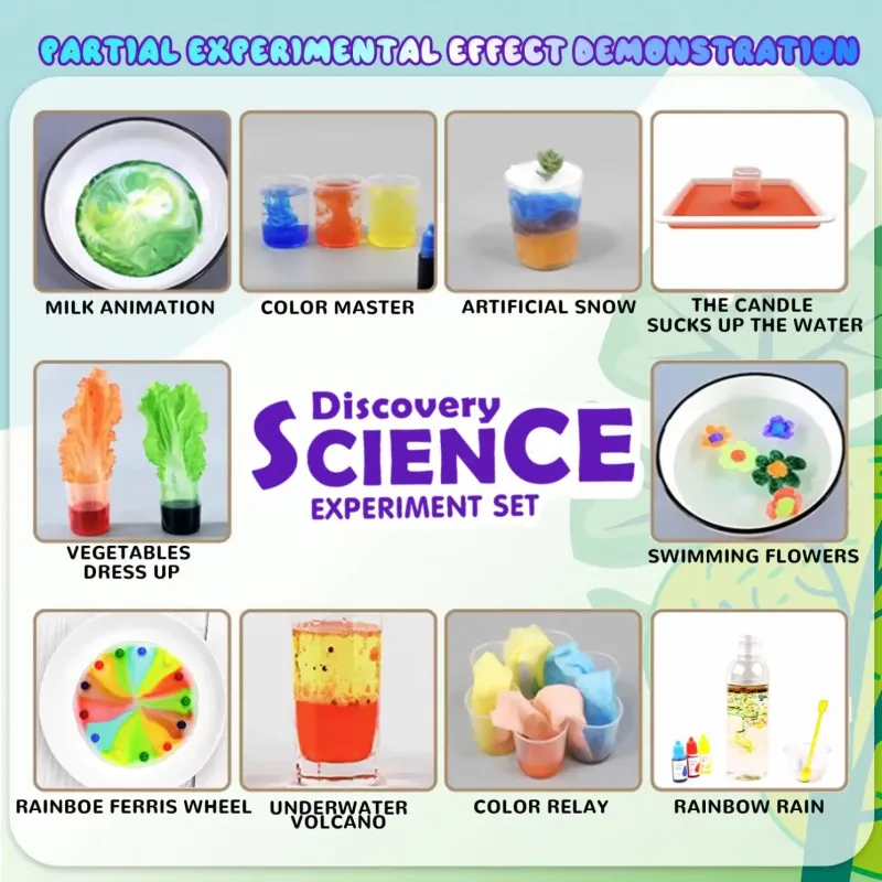 Frontier Color Children'S Kids Toy Set Experimental Sets 268 Diy Kid Science Experiment Kits Toy for Playing