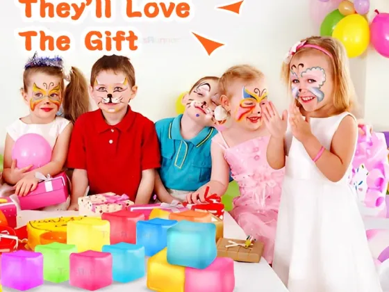 New Arrival Calming Sensory Squeeze Balls 3D Rubber Fidget Toy Kids Adults Effective Anxiety Stress Relief Squishy Ice Cube