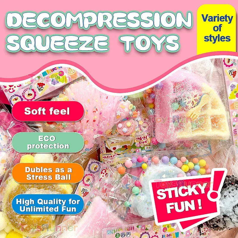 Decompression Toys Pinch Taba Family Squishy Simulated Bread Doughnut Paw Donut Stress Ball Cute Pvc Sensory Squeeze Toys