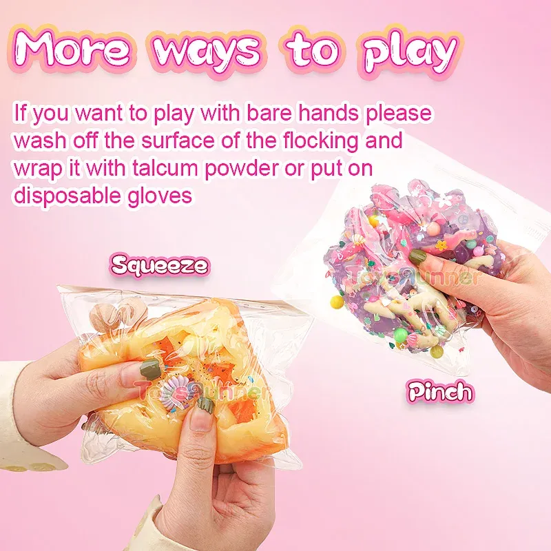 Decompression Toys Pinch Taba Family Squishy Simulated Bread Doughnut Paw Donut Stress Ball Cute Pvc Sensory Squeeze Toys