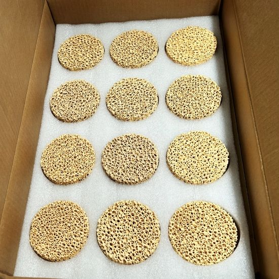 ZrO2 foam ceramic filter