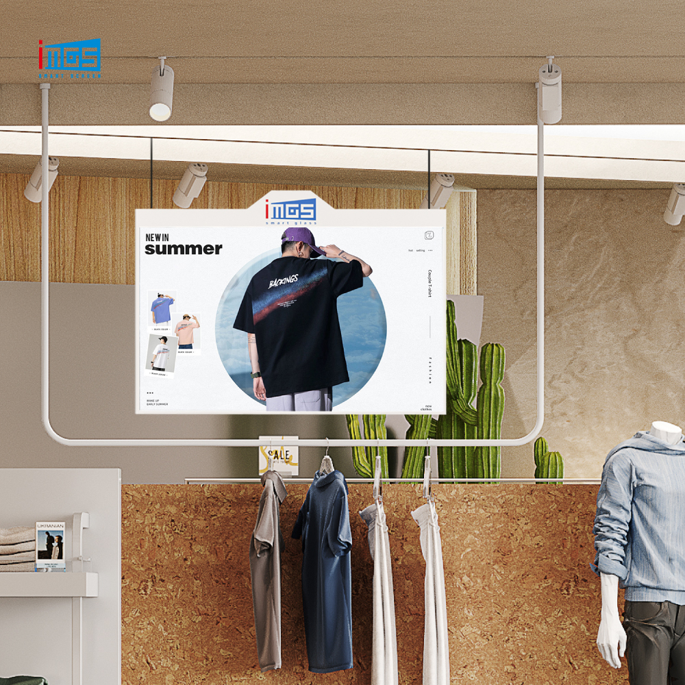 Dual sided Screen Ceiling Mounted Digital Signage