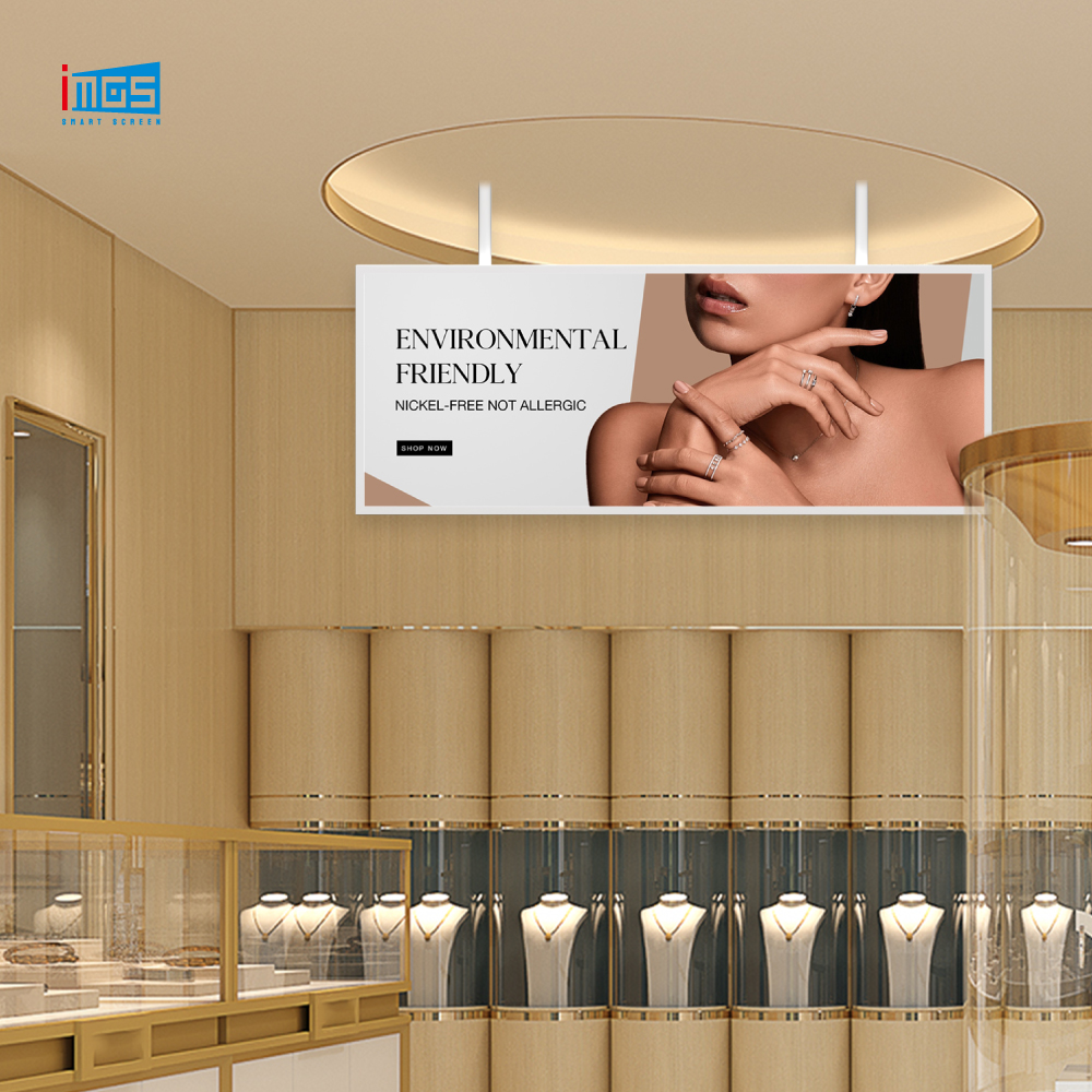 Dual sided Screen Ceiling Mounted AD Screen