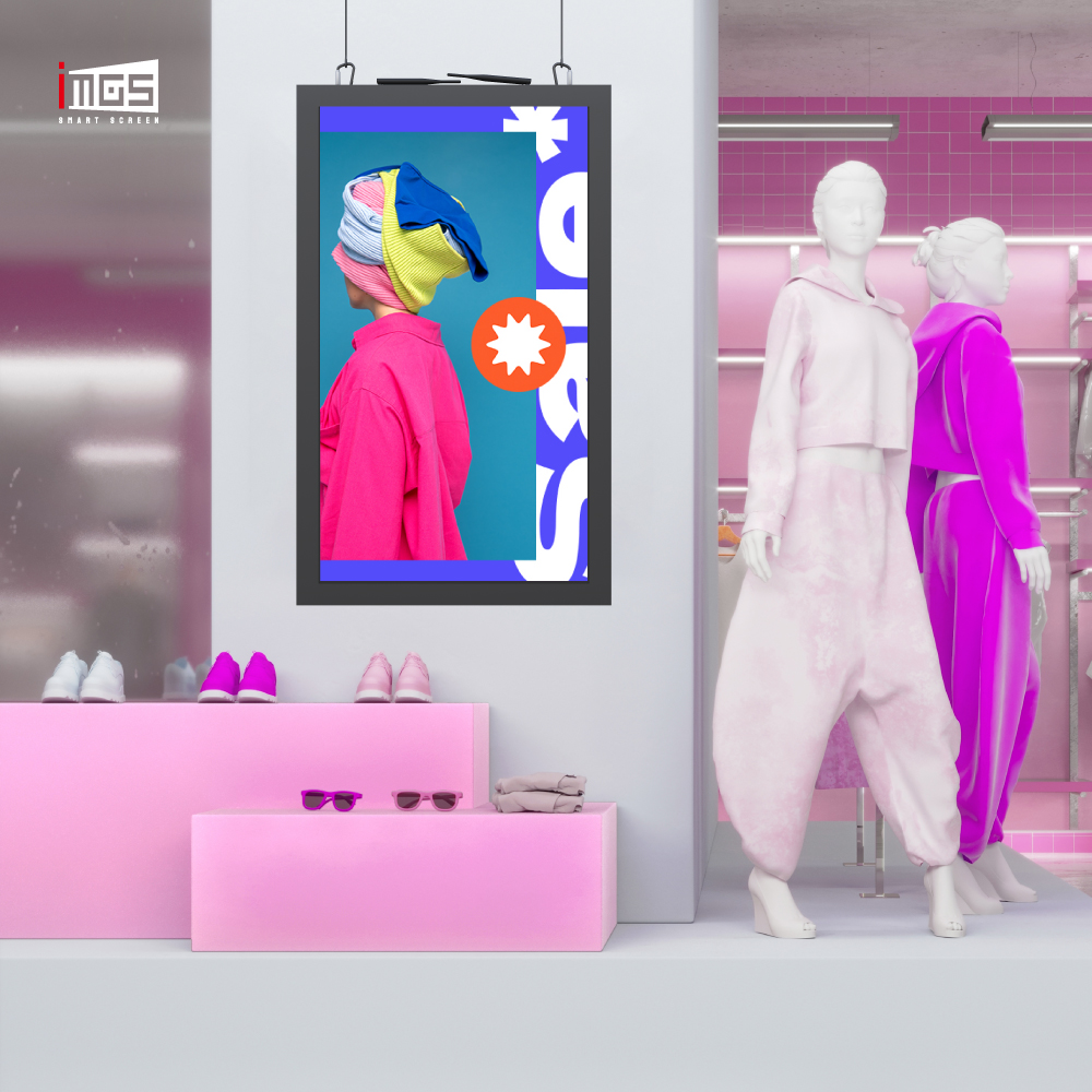 Double Sided Lcd Display Ceiling Mounted Digital Signage