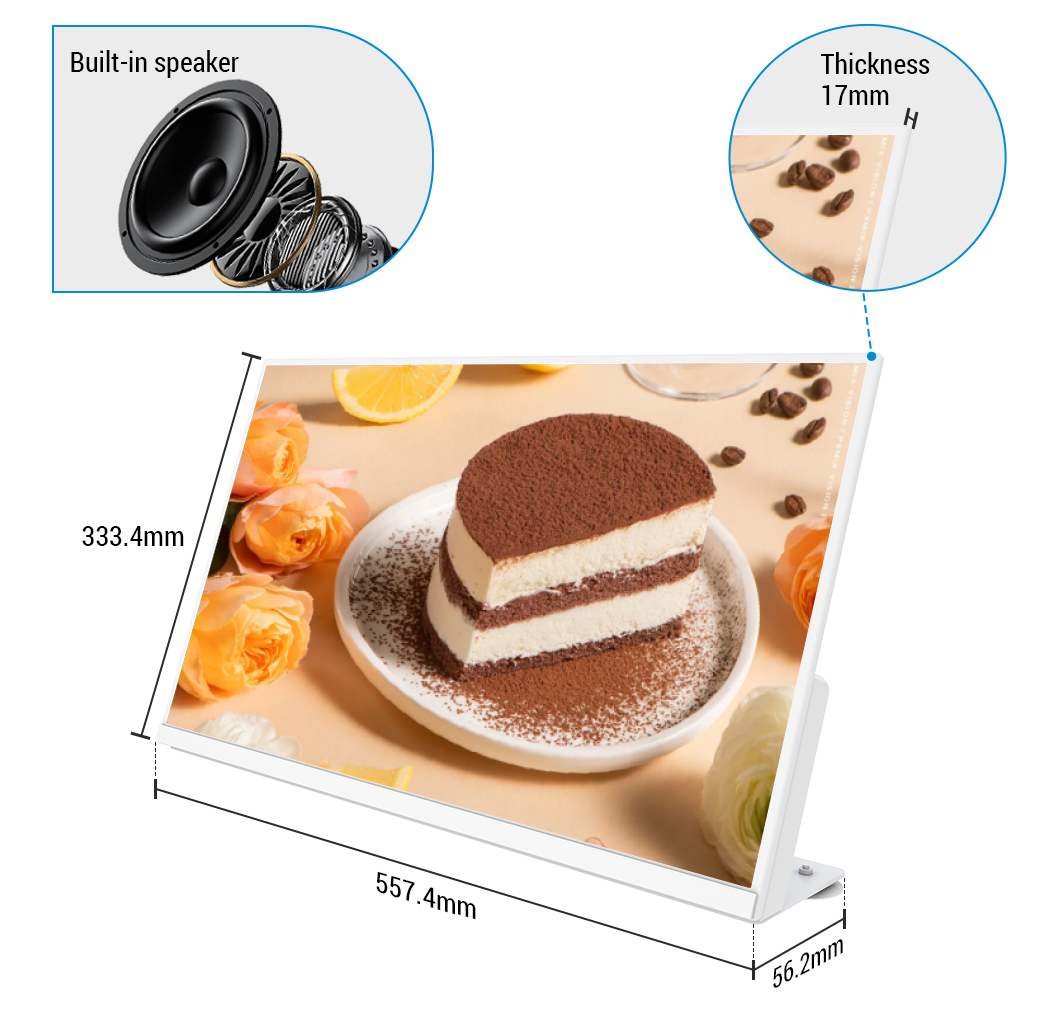 Desktop Digital Signage Menu Board Monitor